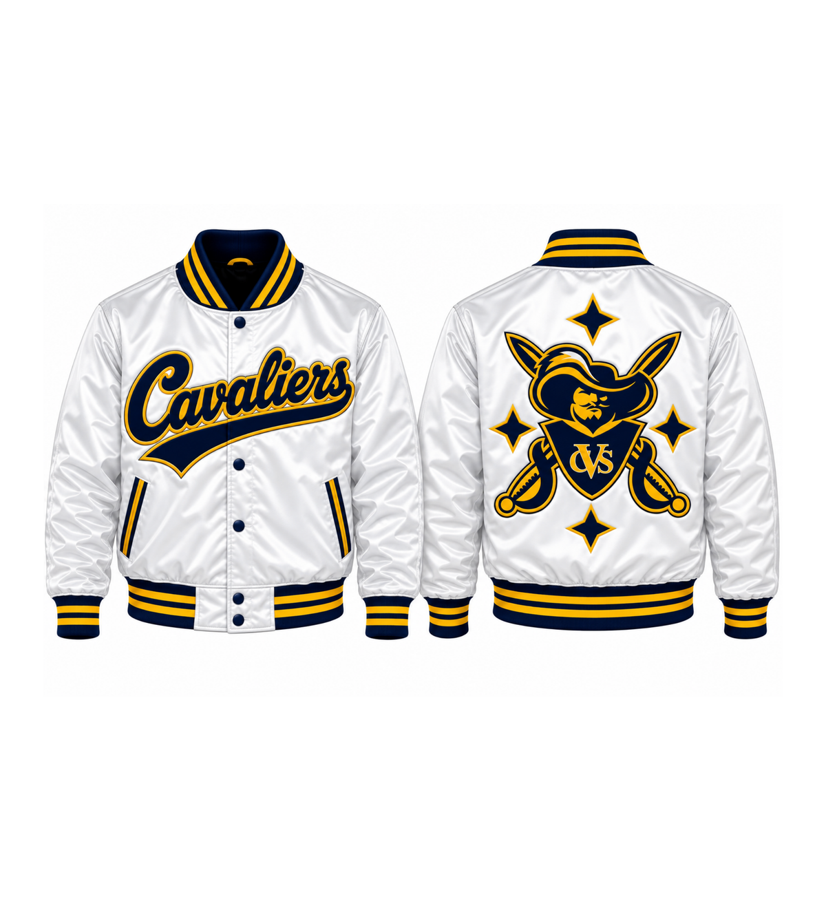 CAVALIERS SATIN WHITE